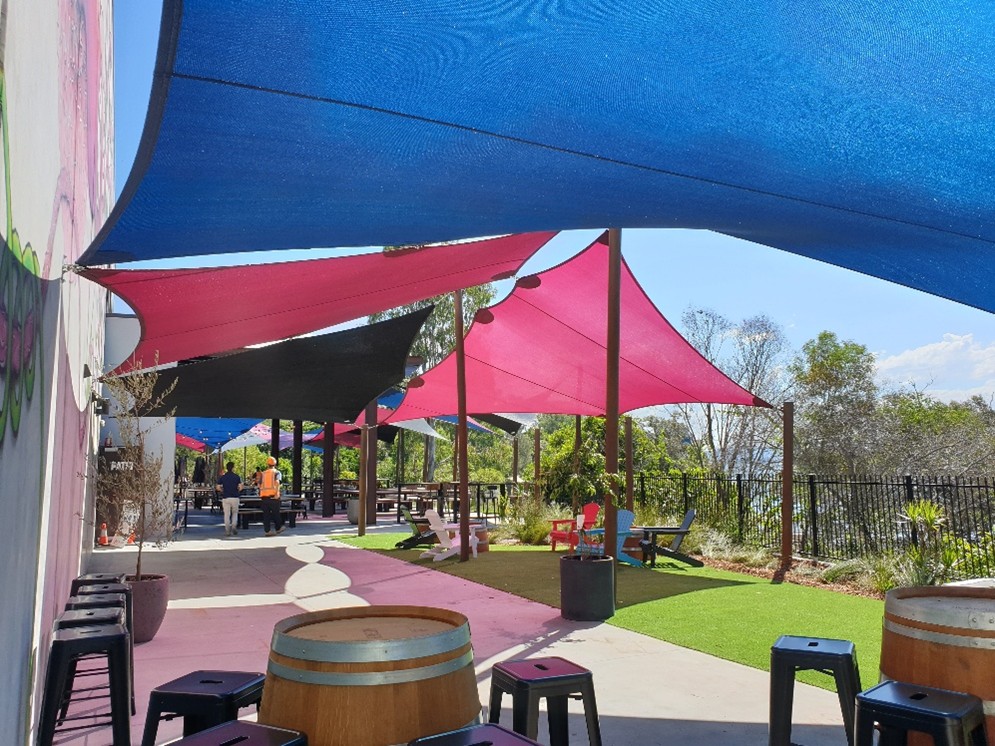 Acoustic Tensile Design: Quiet Urban Shade Oasis