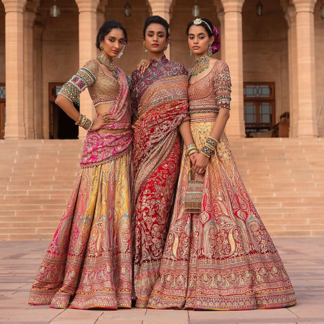 Shine Bright in a Multicolor Bridal Lehenga This Wedding Season | Readiprint Fashions Blog