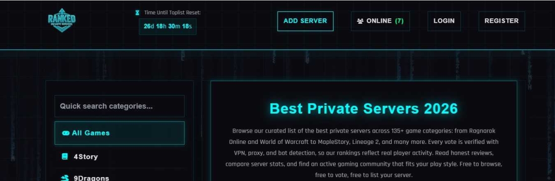 Ranked Private Servers Cover Image